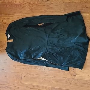 1 state Women's Romper Long sleeves Green Size XS